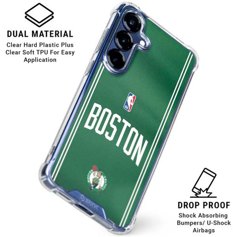 NBA Boston Celtics Jersey Galaxy S25 Clear Case